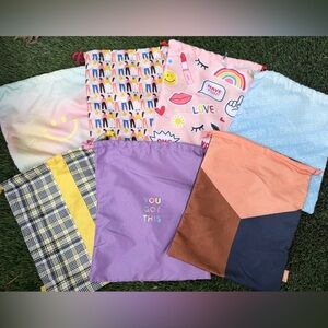 Ipsy Colorful Drawstring Bag Collection